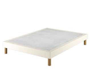 Sommier Tapissier Cirse Deco Boucle Blanc - 180x200 cm