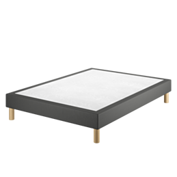 Sommier Tapissier Calla Deco Noir - 140x190 cm