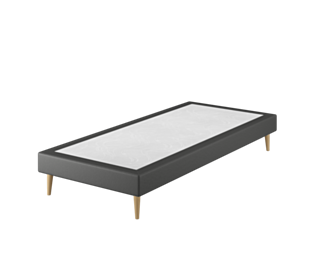 Sommier Tapissier Cirse Deco Noir - 90x190 cm