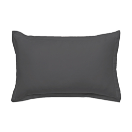 Taie d'oreiller percale Gris Fonce - 50x70 cm