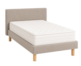 Ensemble literie Leon beige - 90x200 cm 