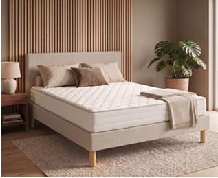 Ensemble literie Leon beige - 140x200 cm 