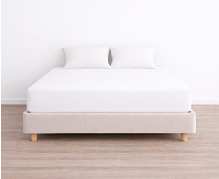 Drap-housse 100% Coton Blanc - Bonnet 25 - 180x200 cm