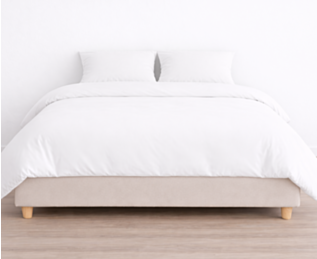 Housse de couette 100 % Coton Blanc - hauteur 25 - 220x240 cm 