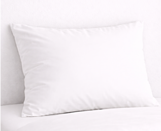 Taie d'oreiller 100% coton - Blanc - 63x63 cm 