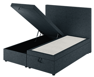 Lit Coffre Cassia Bleu - 90x190 cm