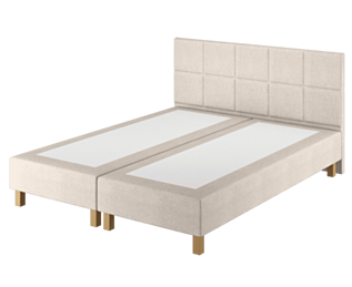 Boxspring Coventry Merlot Ecru - 140x200 cm