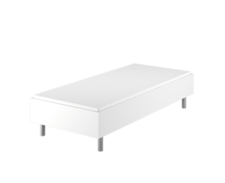 Lit German Confort Blanc  - 90x190 cm