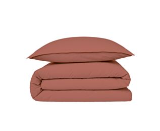 Housse de couette Coton Terracotta - 200x200 cm