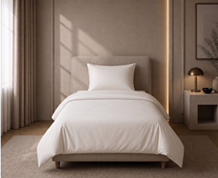 housse de couette satin perle