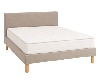 Ensemble literie Leon beige - 140x200 cm 