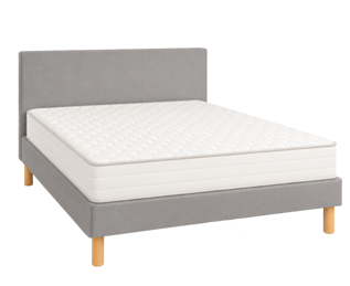 Ensemble literie Leon Gris - 140 x 190 cm