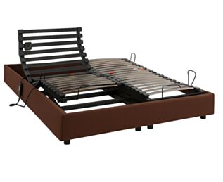 Sommier Sommeil plus marron -140x200 cm 