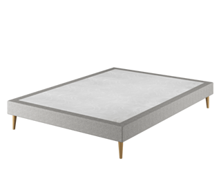 Sommier Tapissier Cirse Deco Ashgrey - 160x200 cm