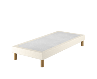 Sommier Tapissier Cirse Deco Boucle Blanc - 80x200 cm