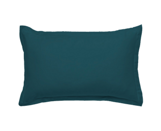 Taie d'oreiller Coton Pétrole - 50x70 cm