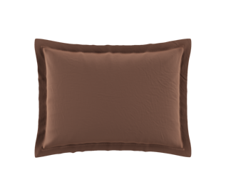 Taie d'oreiller Coton Taupe - 50x70 cm