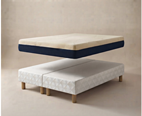 Ensemble matelas Aurore / sommier Cirse - (x2) 80x200cm - 160x200 cm