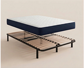 Ensemble matelas Flora / Sommier Optikit - 160x200 cm 