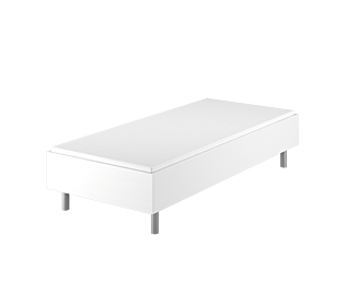 Lit German Confort Blanc - 90x200 cm