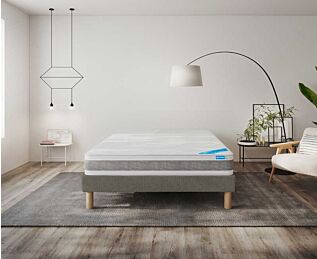 Matelas Jungle + Sommier calla deco gris 
