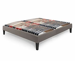 Sommier électrique Essentiel Plus Gris – 160x200 cm (2 couchages 80x200 cm) 
