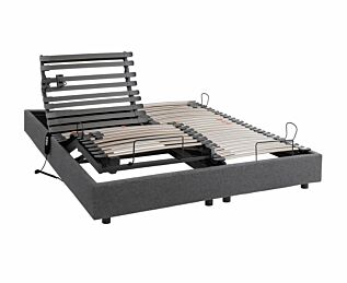 Sommier Sommeil Plus gris granit - 140X200 cm