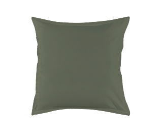 Taie d'oreiller Coton Kaki - 63x63 cm