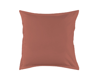Taie d'oreiller Coton Terracotta - 63x63 cm