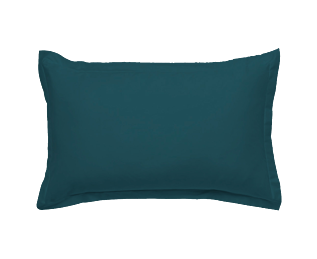 Taie d'oreiller Coton Pétrole - 50x70 cm