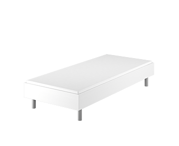 Bed German Blanc - 90x190 cm