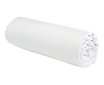 Drap-housse Percale Blanc Bonnet 35 - 140x190 cm