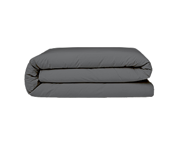 Housse de couette Percale Gris Foncé - 240x260 cm