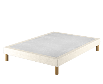 Sommier Tapissier Cirse Deco Boucle Blanc - 140x200 cm