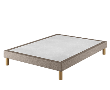 Sommier Tapissier Cirse Deco Taupe - 140x200 cm