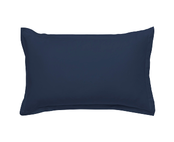 Taie d'oreiller satin - Housse de coussin - 50 x 66 cm - Lot de 2 bleu ciel