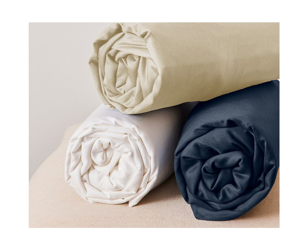 Drap-Housse En Satin De Soie Housse De Matelas De Couleur