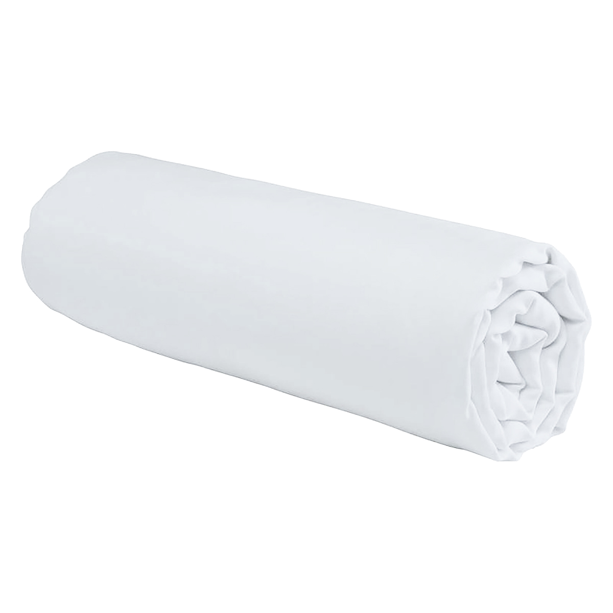 Le Roi du Matelas - Drap-housse Coton Blanc Bonnet 25 - 80x200 cm