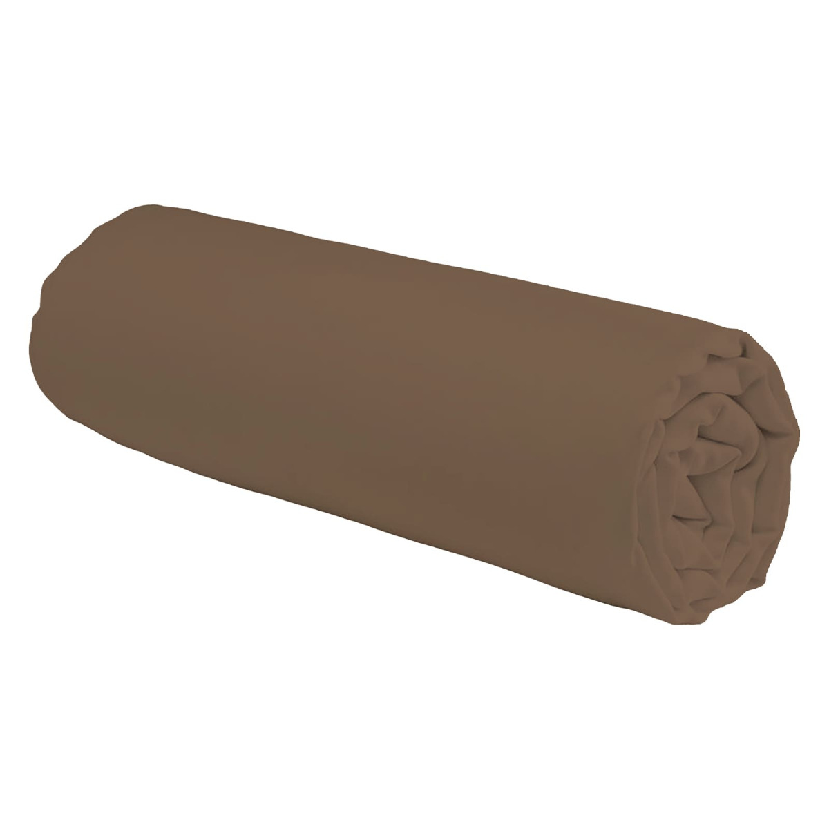 Le Roi du Matelas - Drap-housse Coton Taupe Bonnet 25 - 70x200 cm