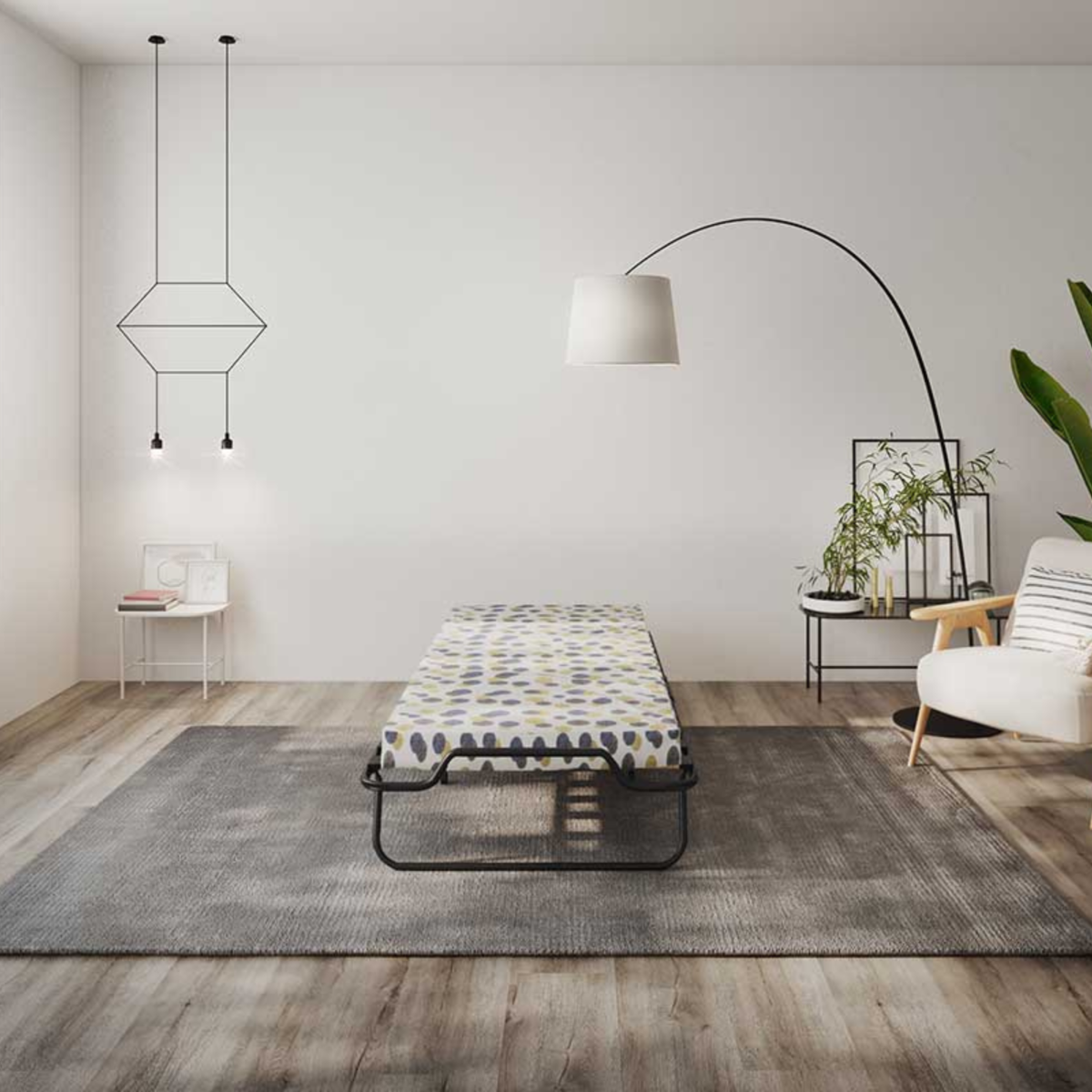 Le Roi du Matelas - Lit Pliant - 80x190 cm