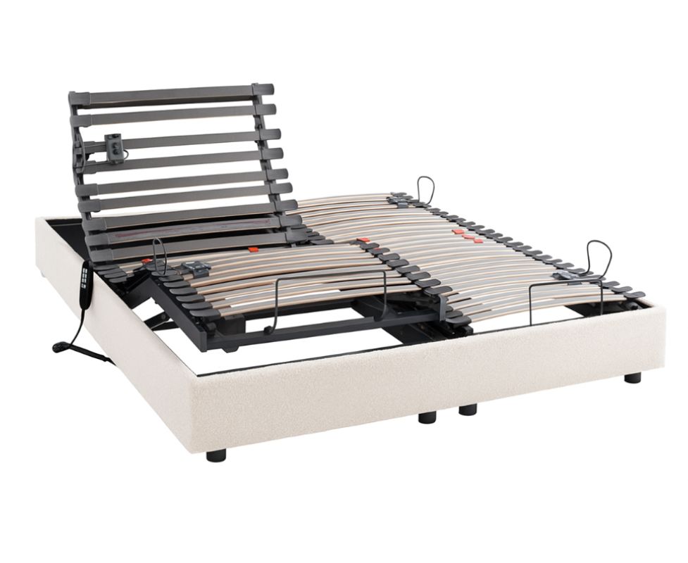 Le Roi du Matelas - Sommier Sommeil Plus Blanc -140X190 cm