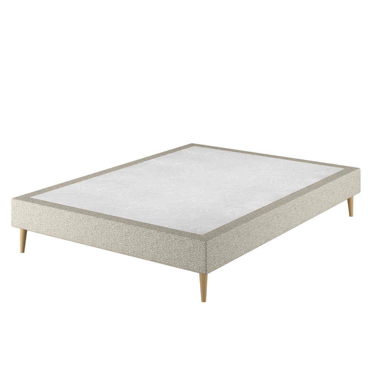 Le Roi du Matelas - Sommier Tapissier Cosmos Deco Beige - 160x200 cm