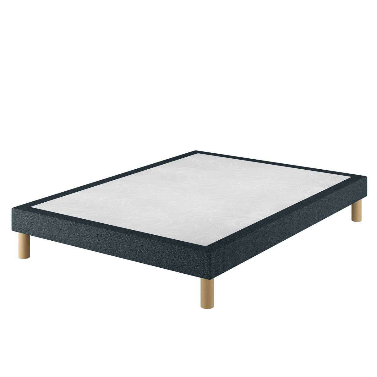 Le Roi du Matelas - Sommier Tapissier Cirse Deco Bleu - 140x200 cm