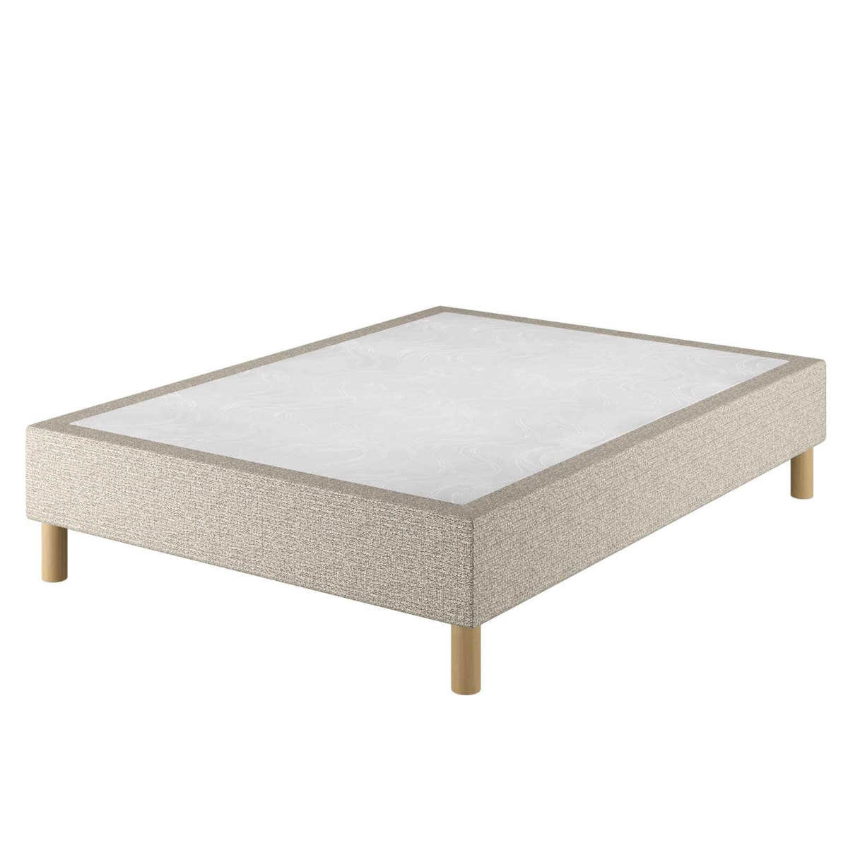Le Roi du Matelas - Sommier Tapissier Cronos Beige - 140x200 cm