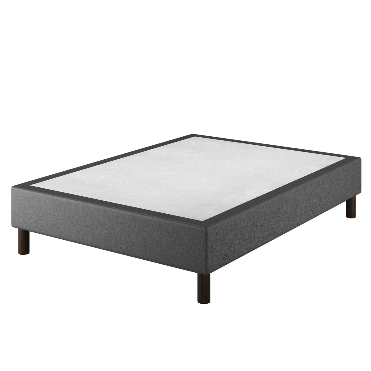 Le Roi du Matelas - Sommier Tapissier Cronos Noir - 140x190 cm