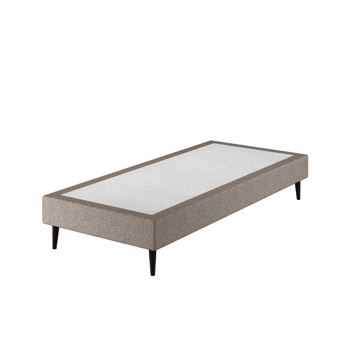 Le Roi du Matelas - Sommier Tapissier Calla Deco Taupe - 70x200 cm