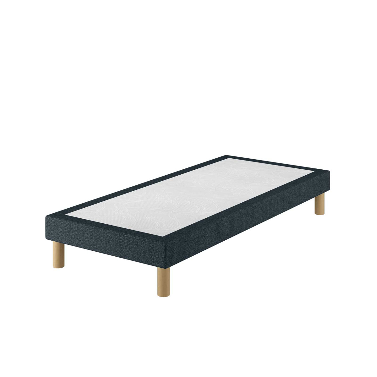 Le Roi du Matelas - Sommier Tapissier Cirse Deco Bleu - 70x200 cm