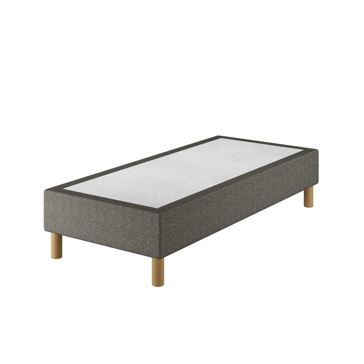 Le Roi du Matelas - Sommier Tapissier Cronos Gris - 70x190 cm