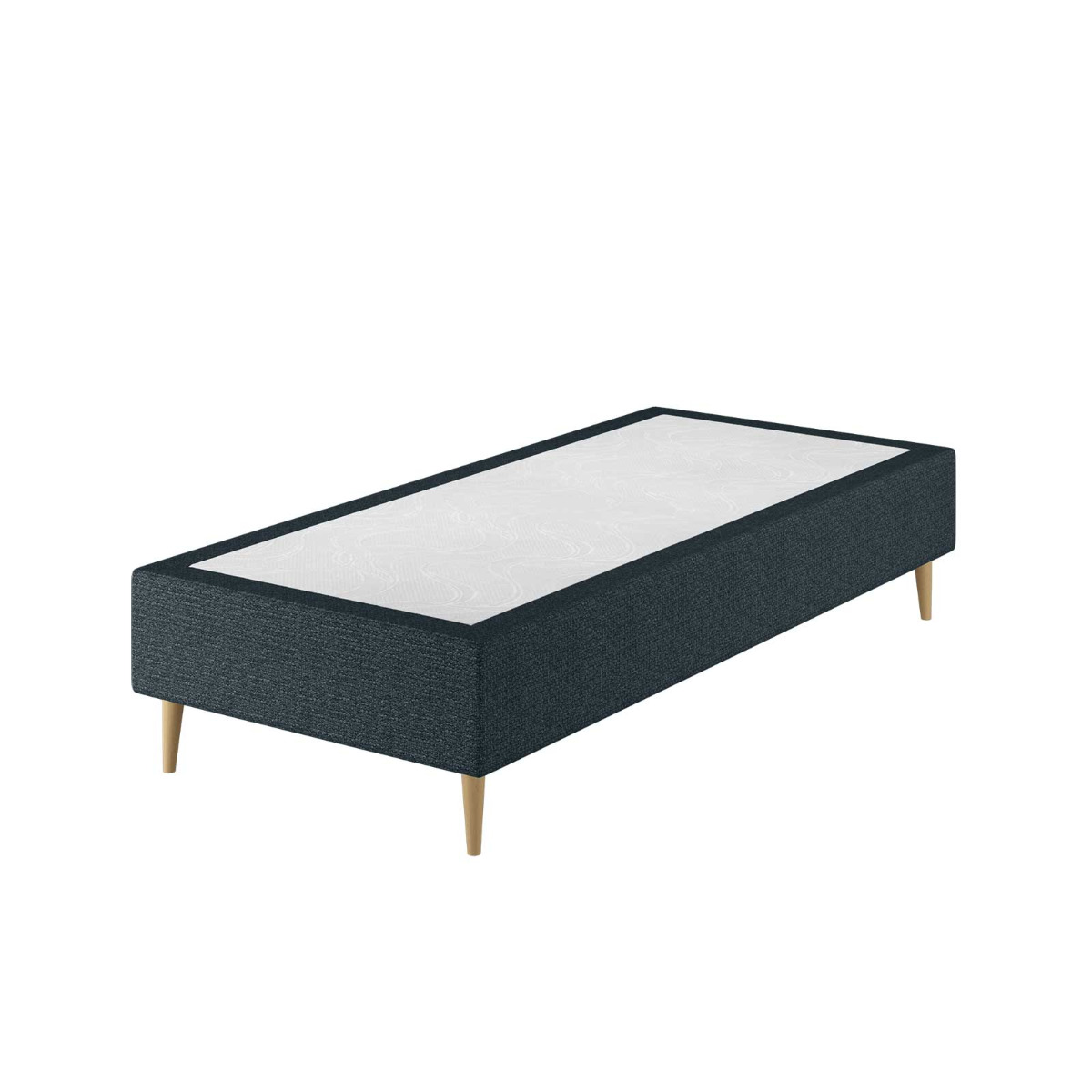 Le Roi du Matelas - Sommier Tapissier Cronos Bleu - 90x200 cm