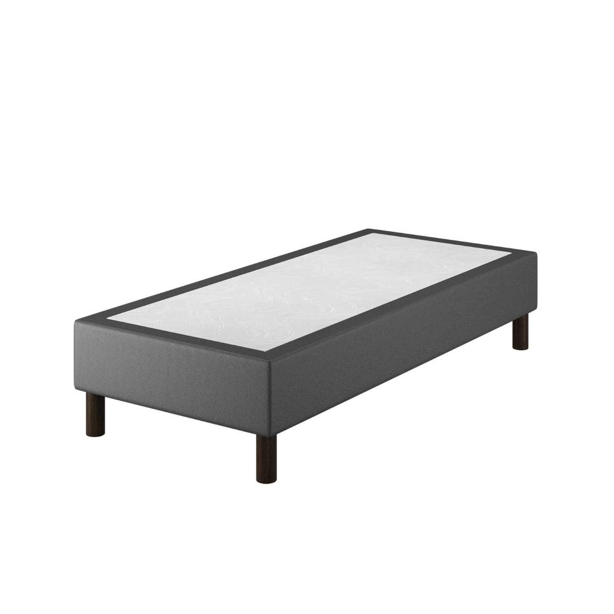 Le Roi du Matelas - Sommier Tapissier Cronos Noir - 80x200 cm